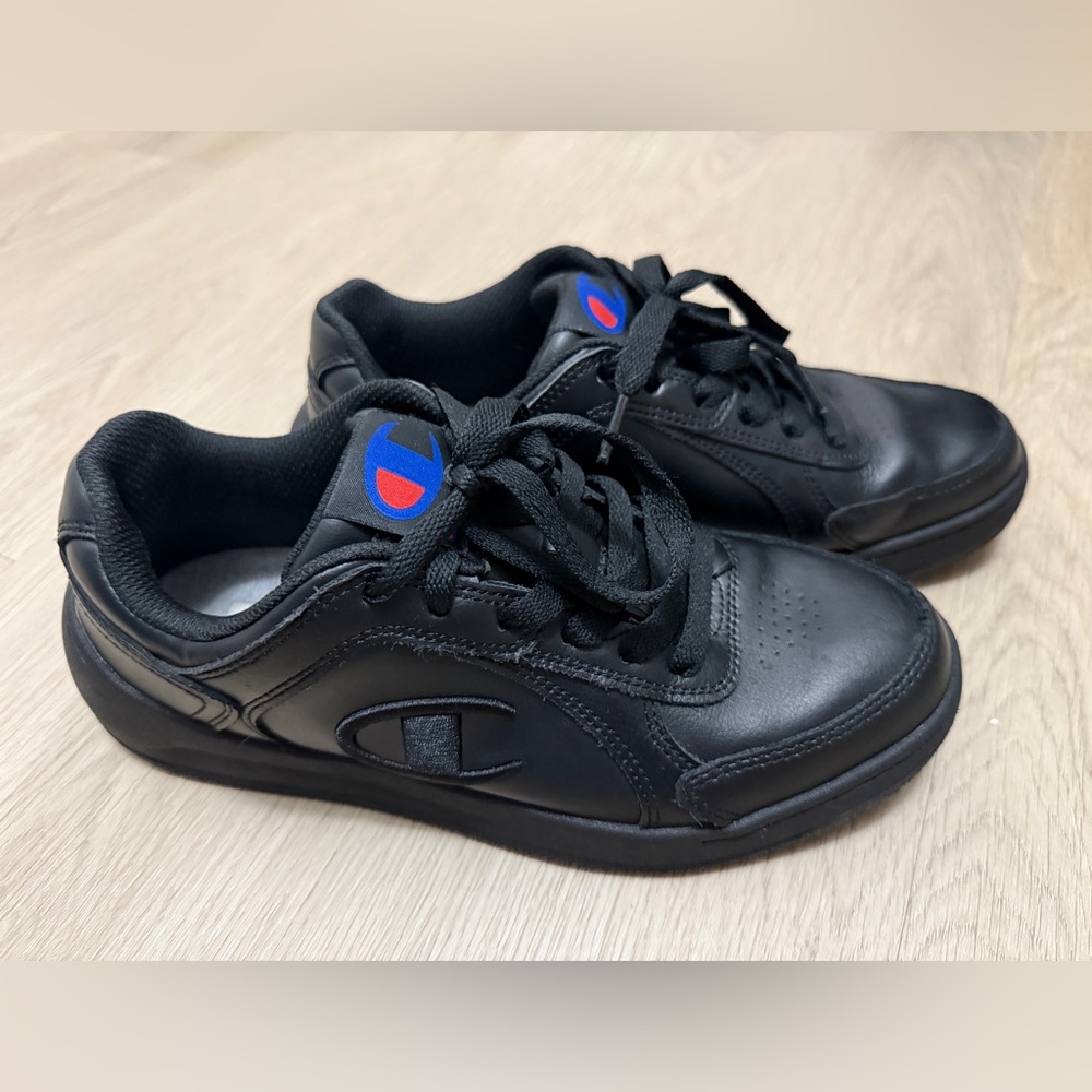 Champion Black Platform Sneakers Womens Size 9 Casual Low Top Comfort Shoes